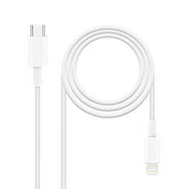 Nanocable Cable USB-C a Lightning Macho 2m Blanco